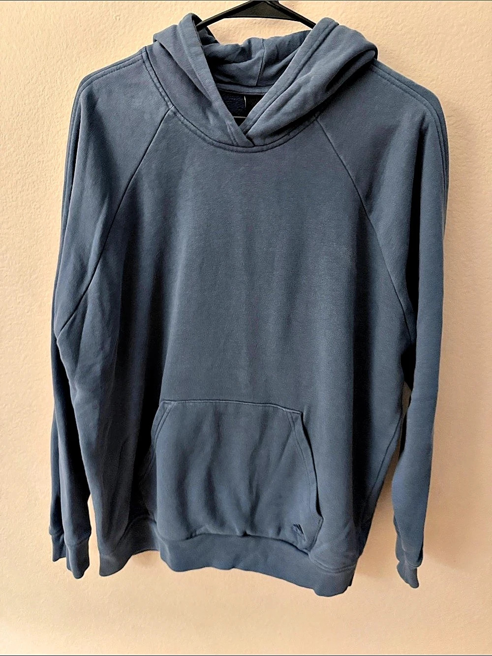 adidas Essentials Fleece Pullover Hoodie Blue Medium
